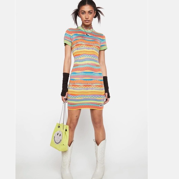 Ragged Priest Peace Mini Dress NWT - Picture 3 of 9